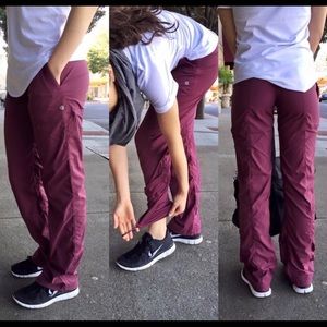 Lululemon Dance Studio Burgundy Pants
